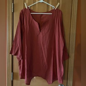 New rust color Womens top
